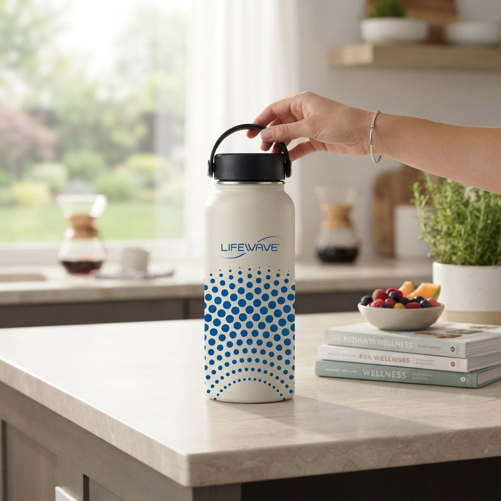LifeWave Water Bottle by Montigo (Stone Grey) – 950ml